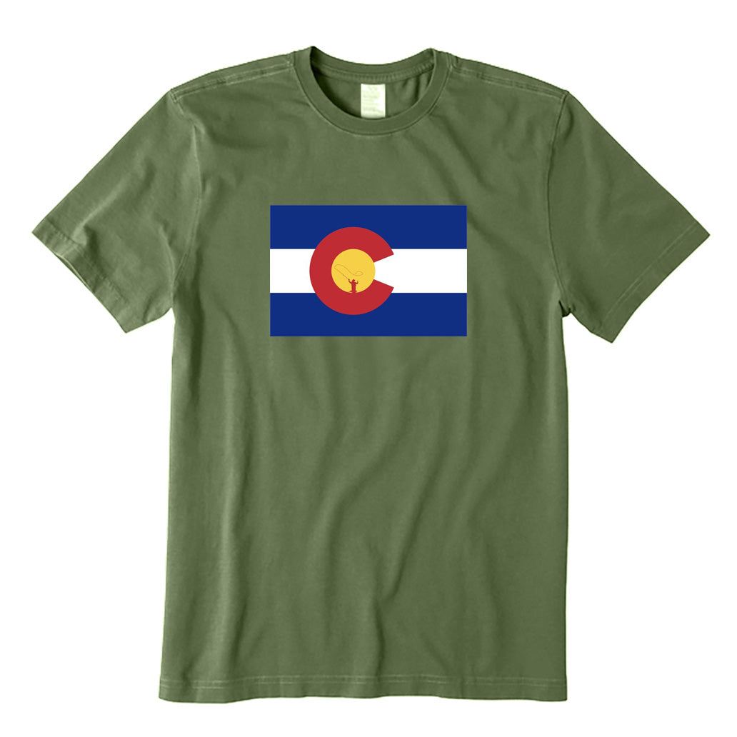 Colorado Flag Fly Fishing T-Shirt
