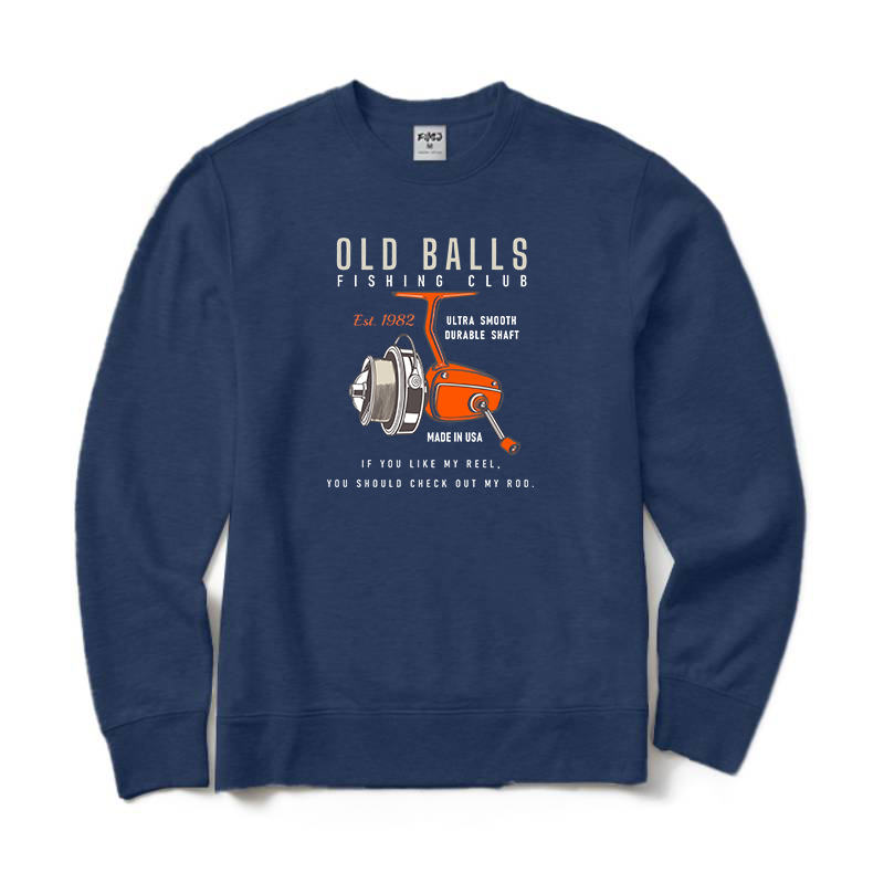Old Balls Fishing Club Est. 1982 Crewneck Sweatshirt