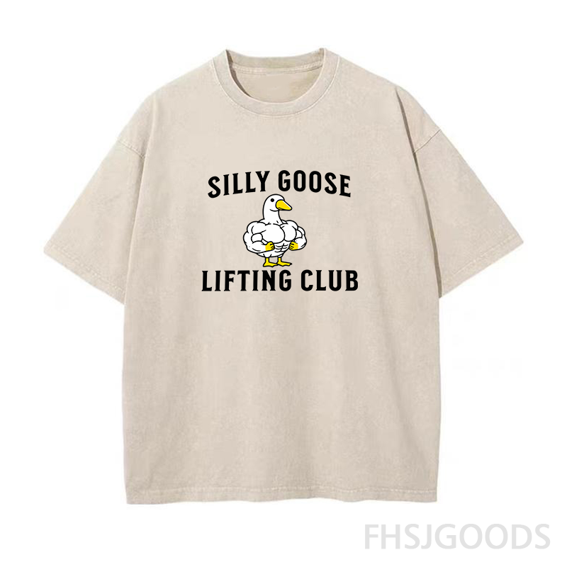 Silly Goose Lifting Club Unisex Distressed T-Shirt