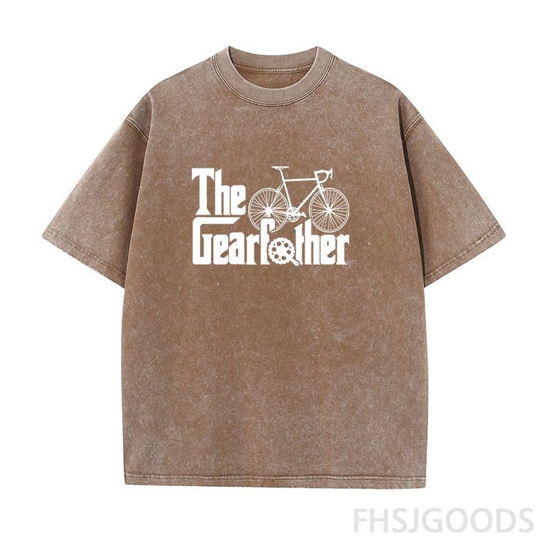 The Gearfather Cycling Unisex Distressed T-Shirt