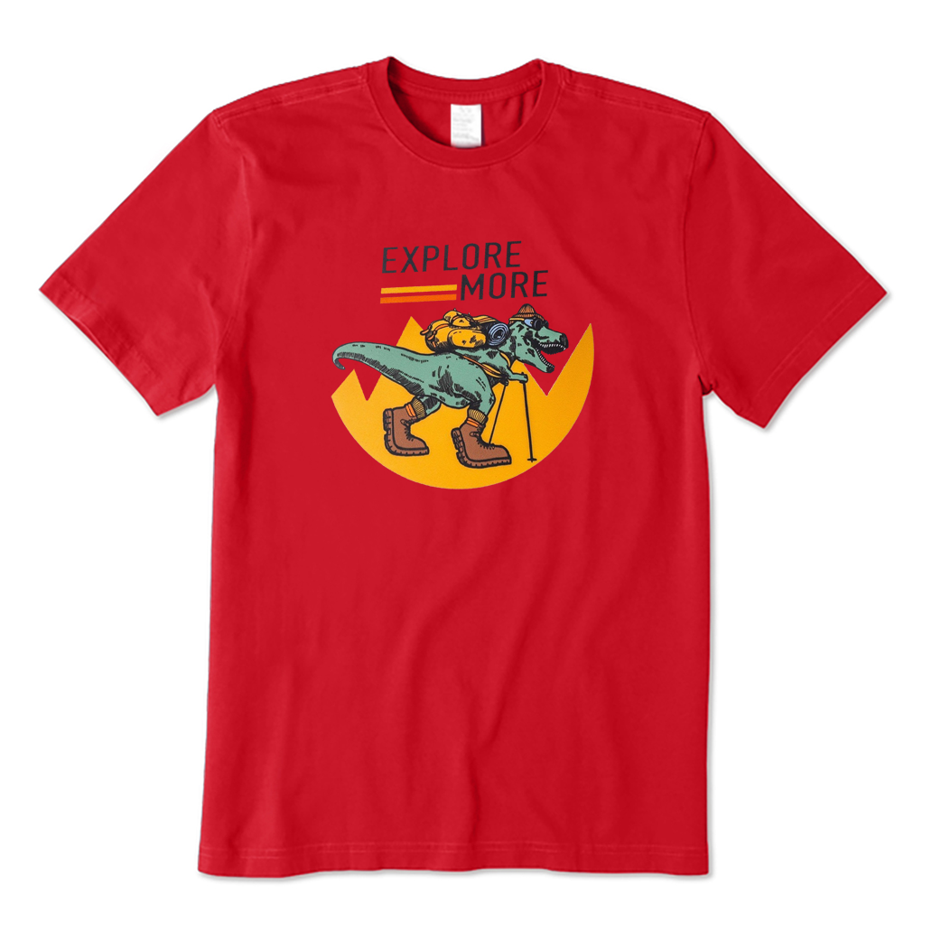 Explore More T-Rex Hiking T-Shirt