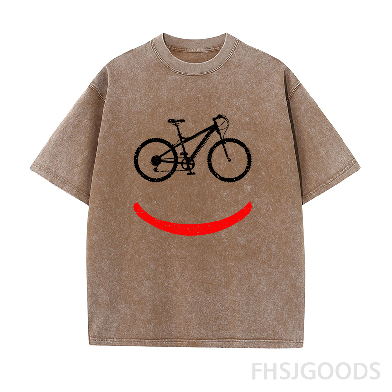 Bicycle Rider Unisex Distressed T-Shirt
