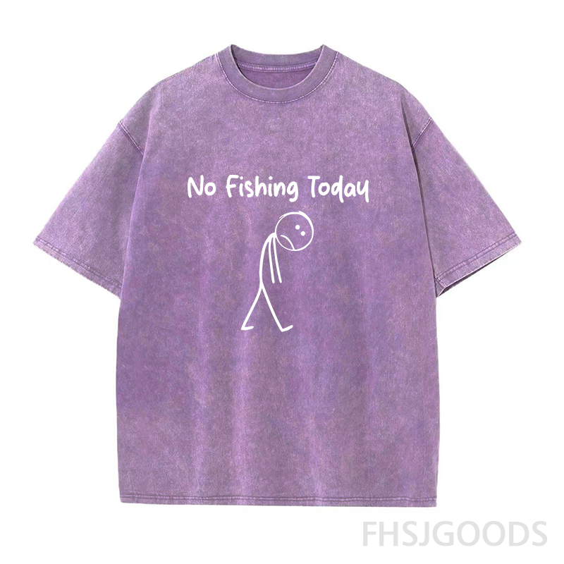 No Fishing Today Unisex Distressed T-Shirt