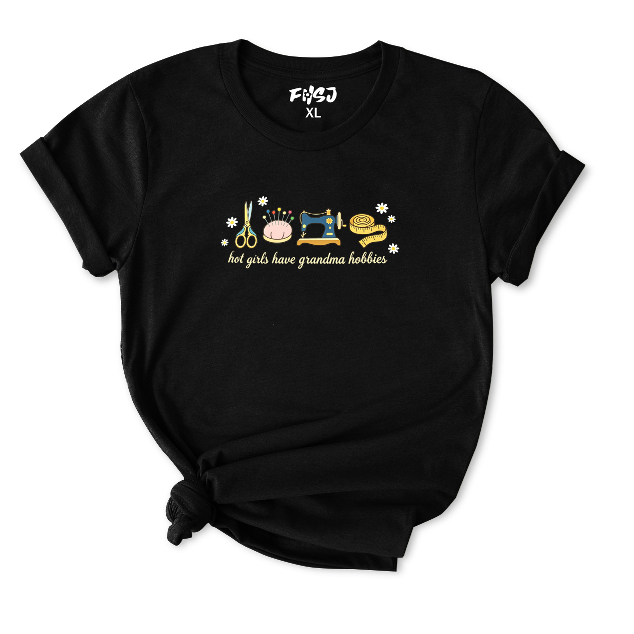 Hot Girls Have Grandma Hobbies T-Shirt for Women