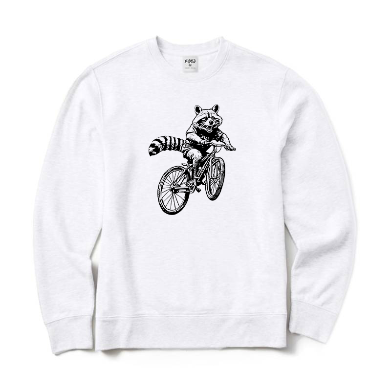 Mountain Biking Raccoon Sweatshirt
