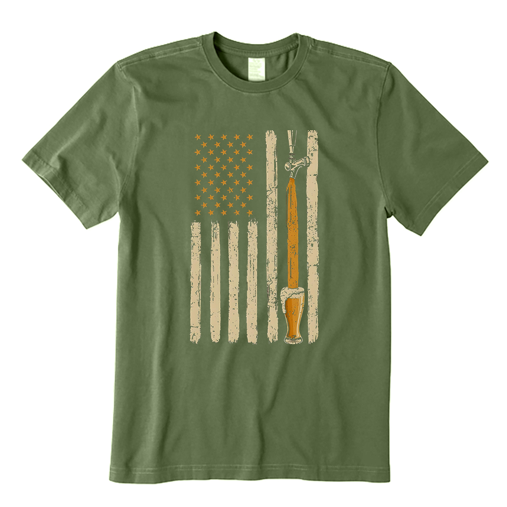 American Flag Craft Beer T-Shirt