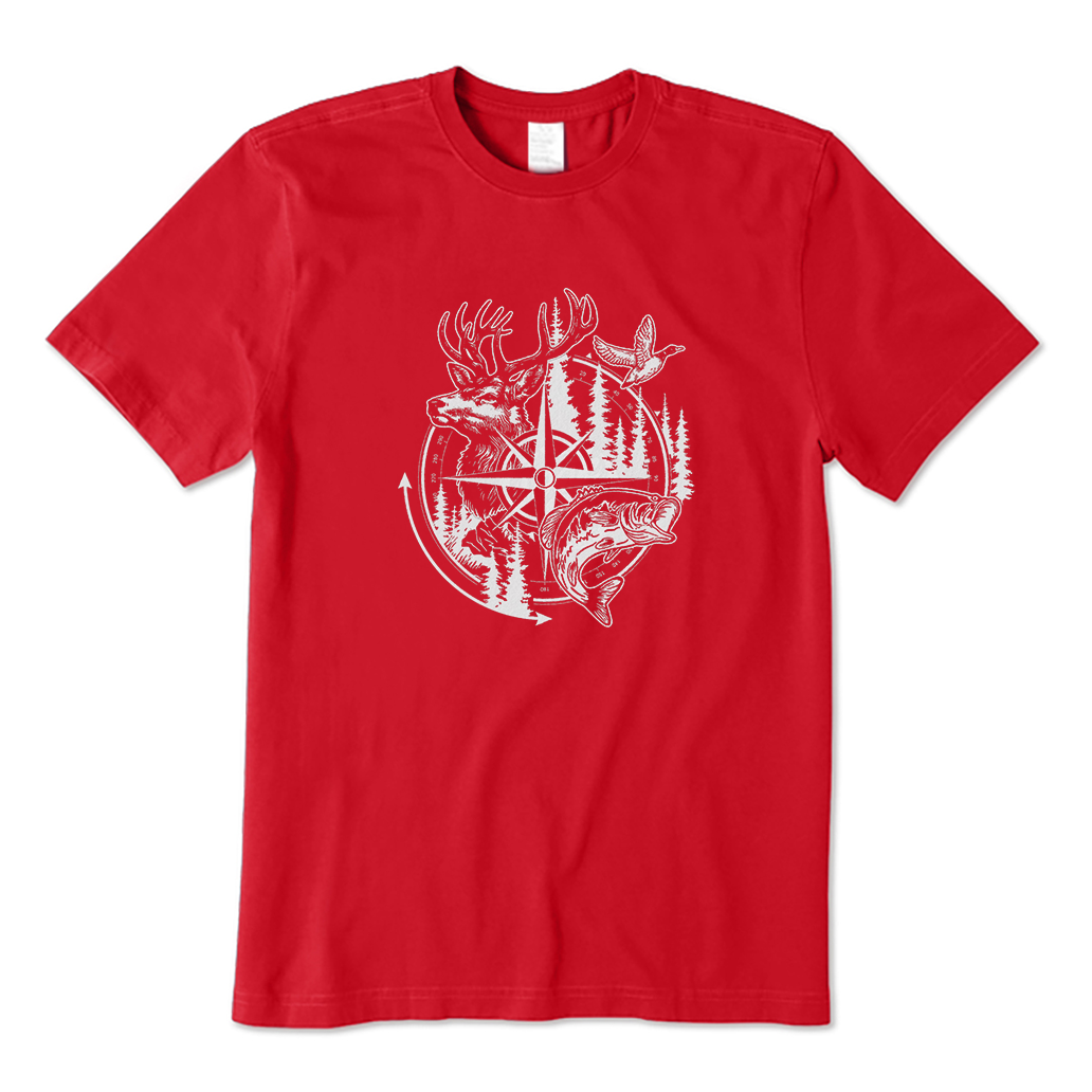 Deer Duck Fishing T-Shirt