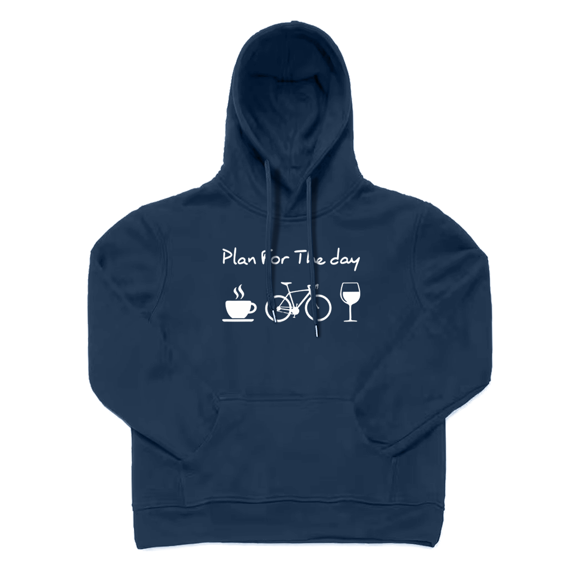 Plan For The Day Coffee Cycling Wine Hoodie