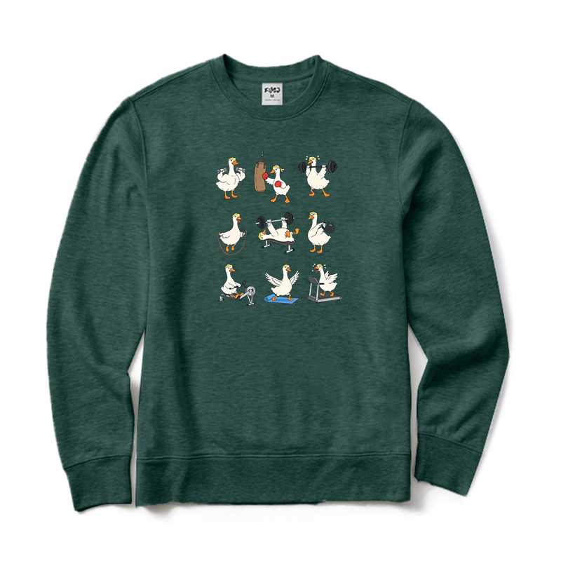 Funny Goose Workout Crewneck Sweatshirt