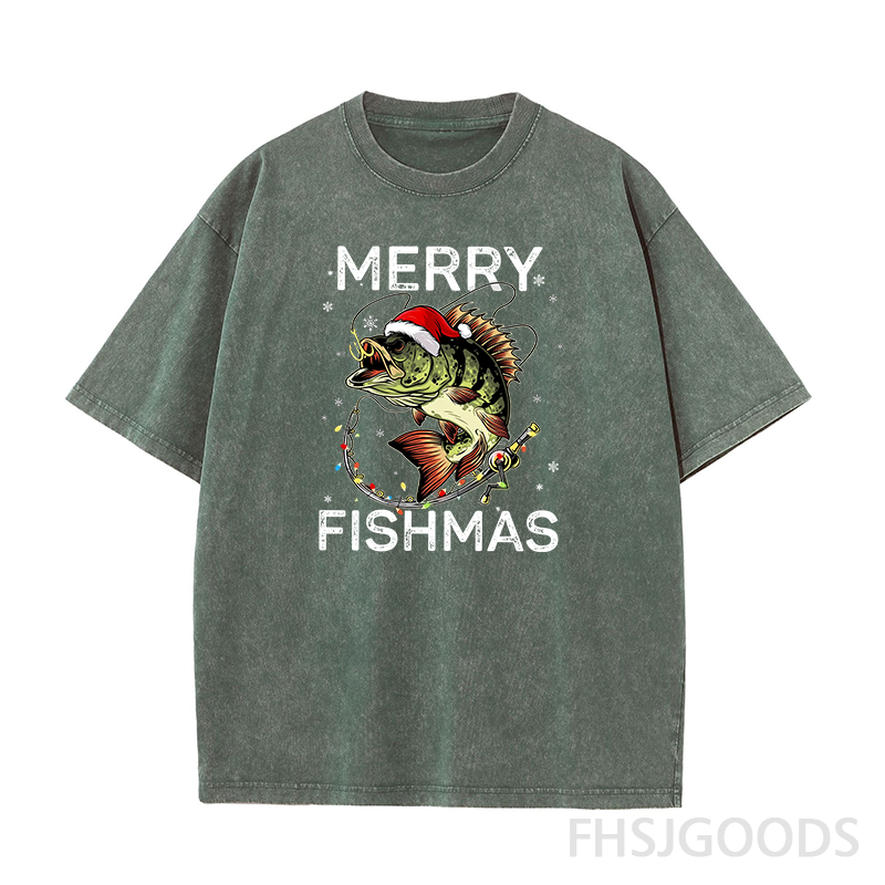 Merry Christmas Unisex Distressed T-Shirt