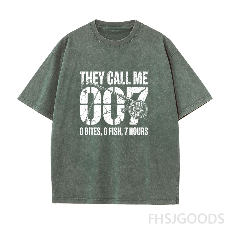 Funny Fishing 007 Unisex Distressed T-Shirt