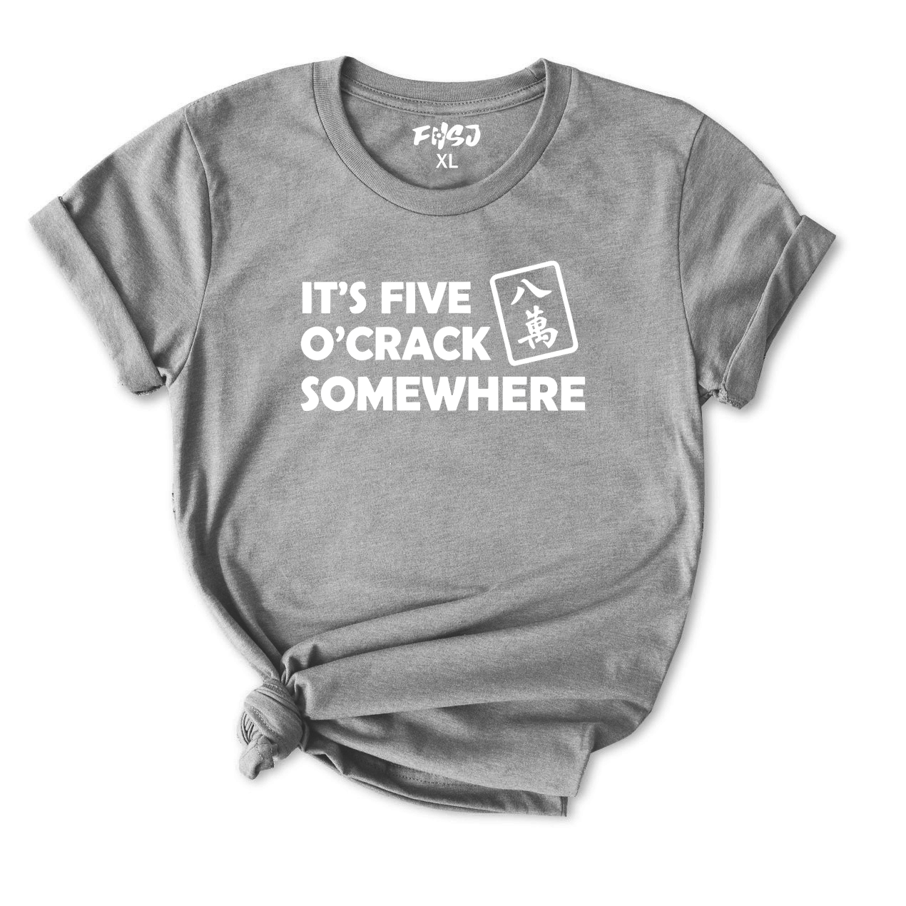 It's Five O'Crack Somewhere Mahjong T-Shirt for Women