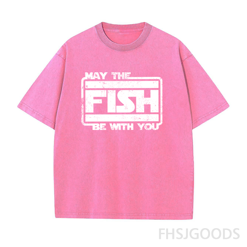 May The Fish Be with You Unisex Distressed T-Shirt