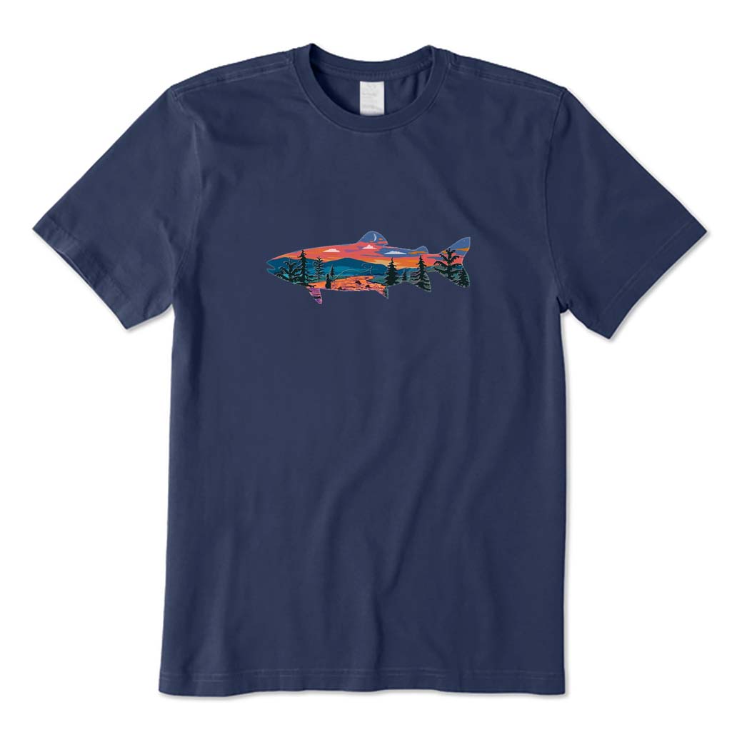 Trout and Landscape T-Shirt