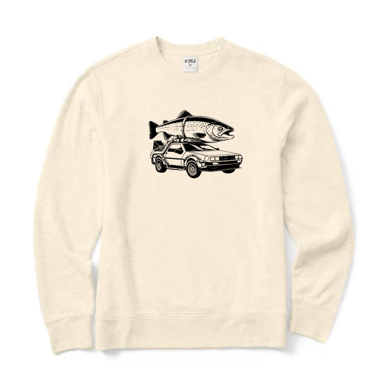 Moving A Big Trout Crewneck Sweatshirt