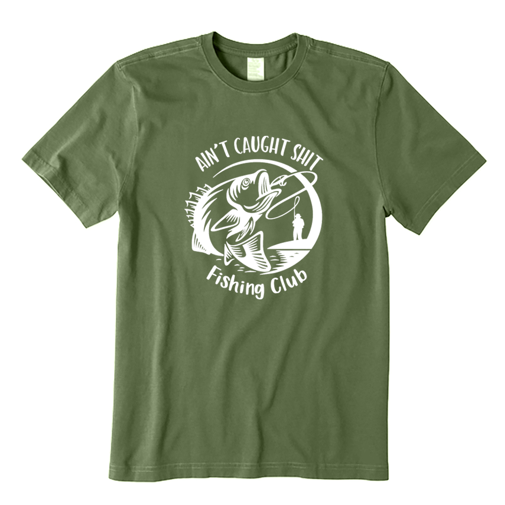Ain't Caught Shit Fishing Club Funny Bass Fisherman T-shirt