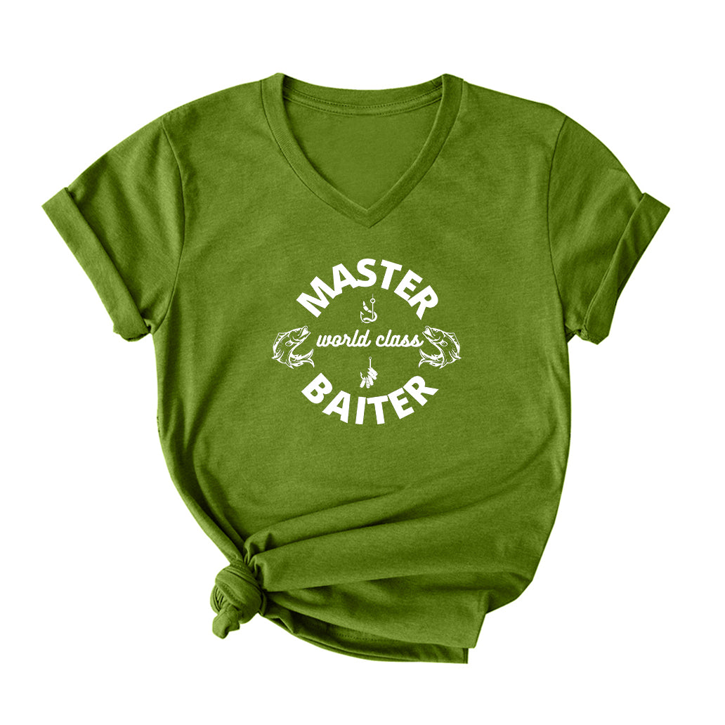 MASTER Baiter World Class V Neck T-Shirt for Women