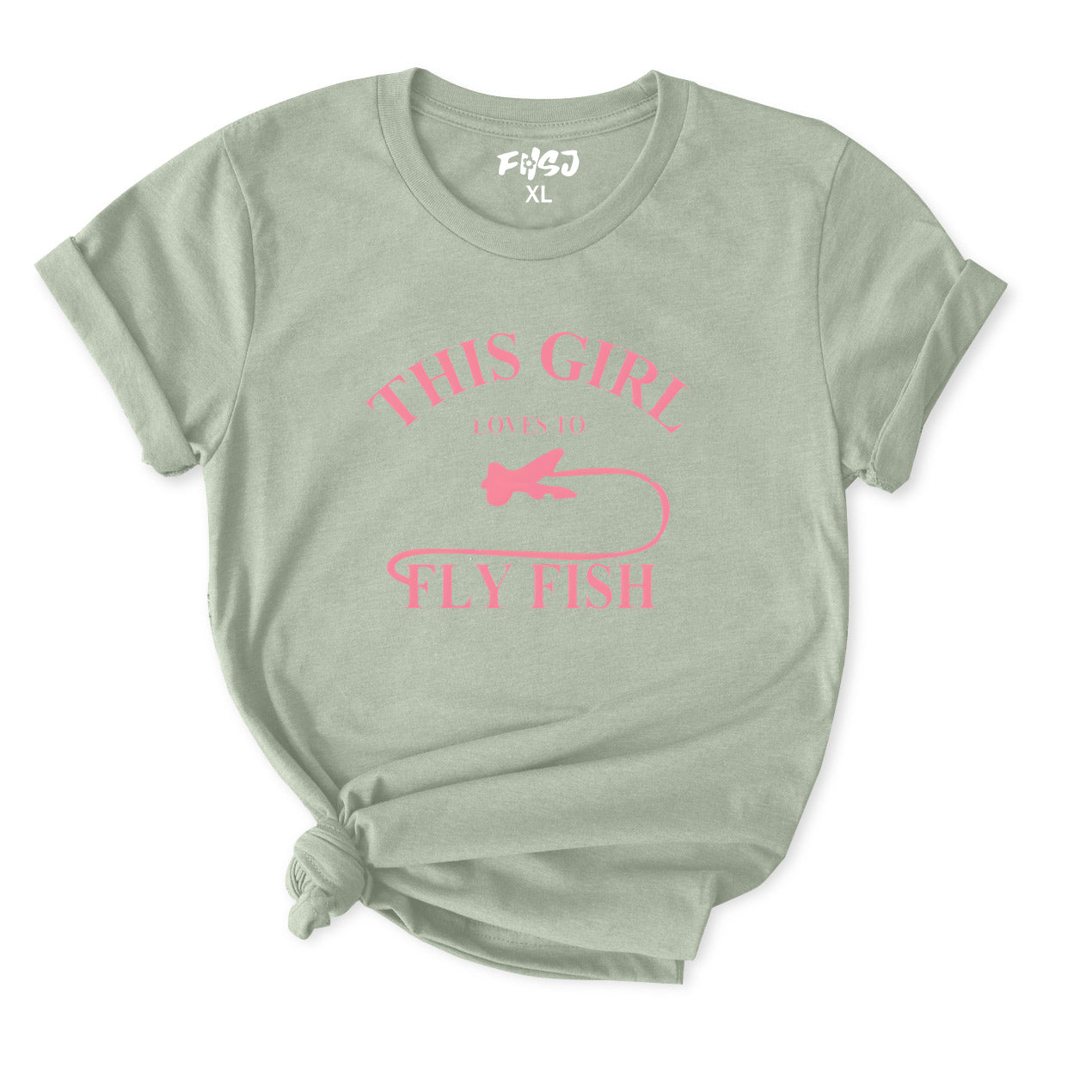 This Girl Loves To Fly Fish Fishing T-Shirt for Women