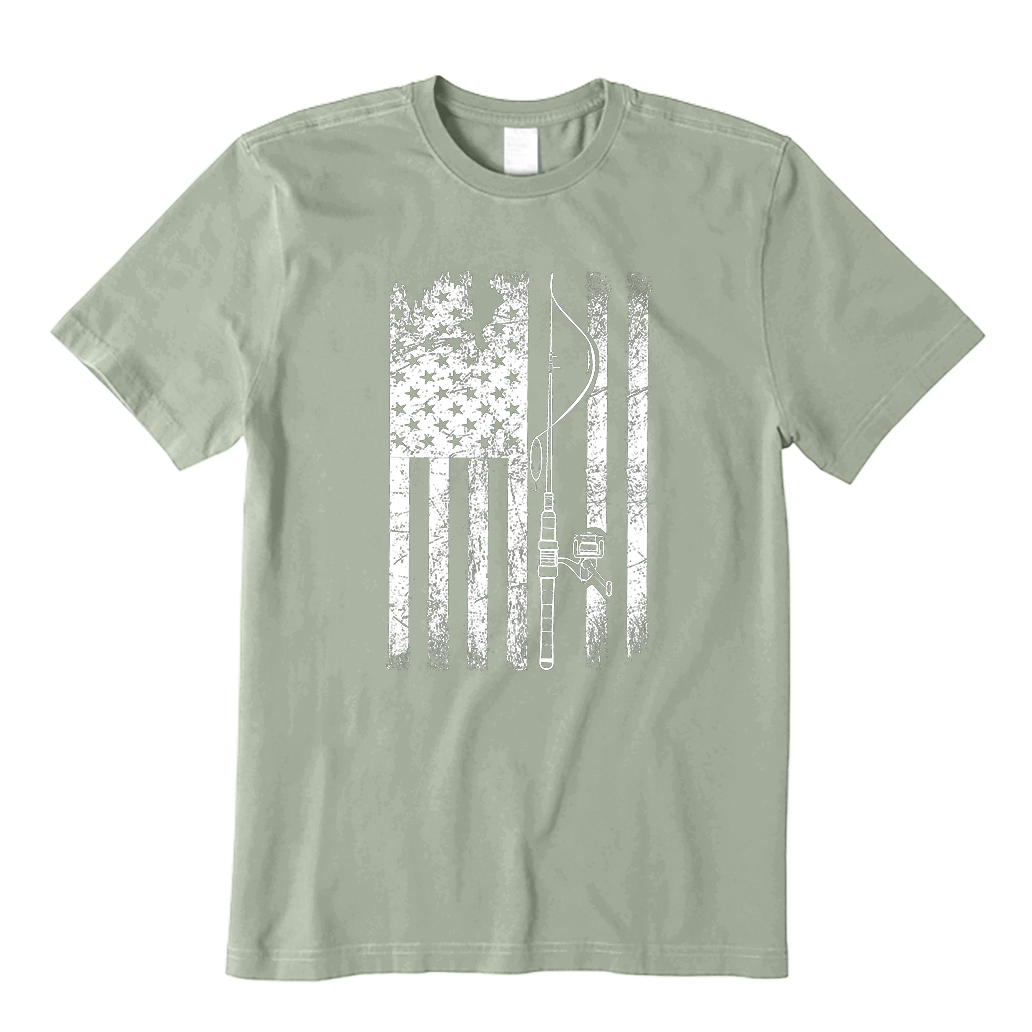 USA Fishing Flag T-Shirt