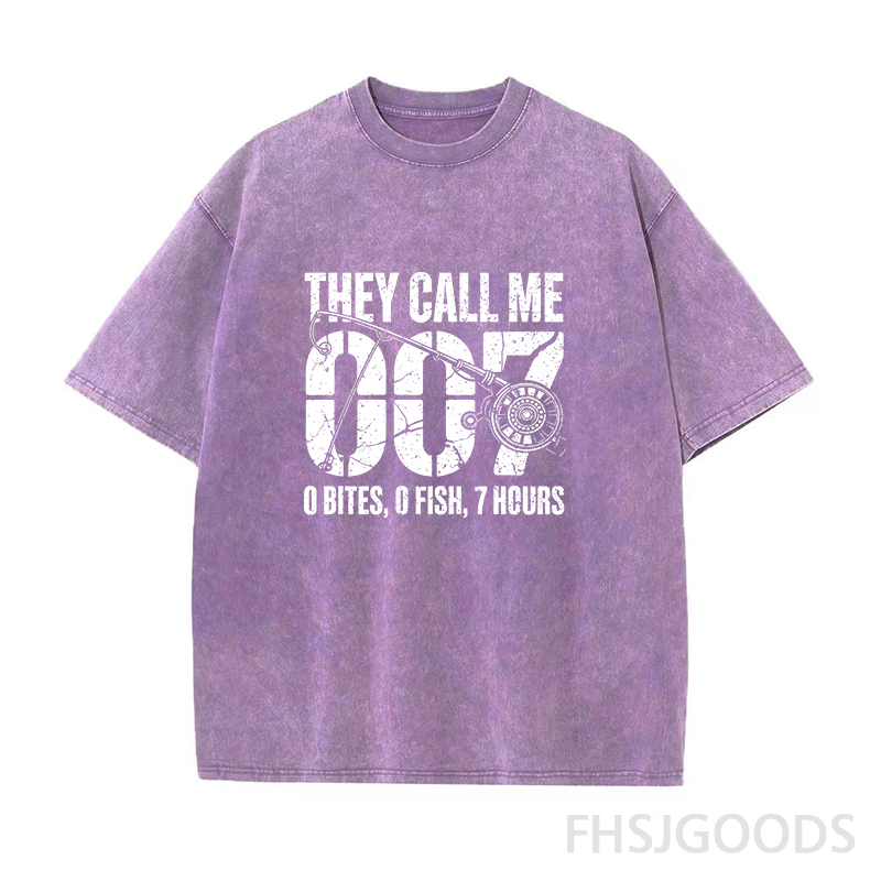 Funny Fishing 007 Unisex Distressed T-Shirt