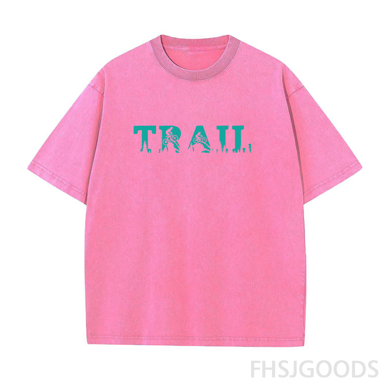 Bicycle Nature Ride Unisex Distressed T-Shirt
