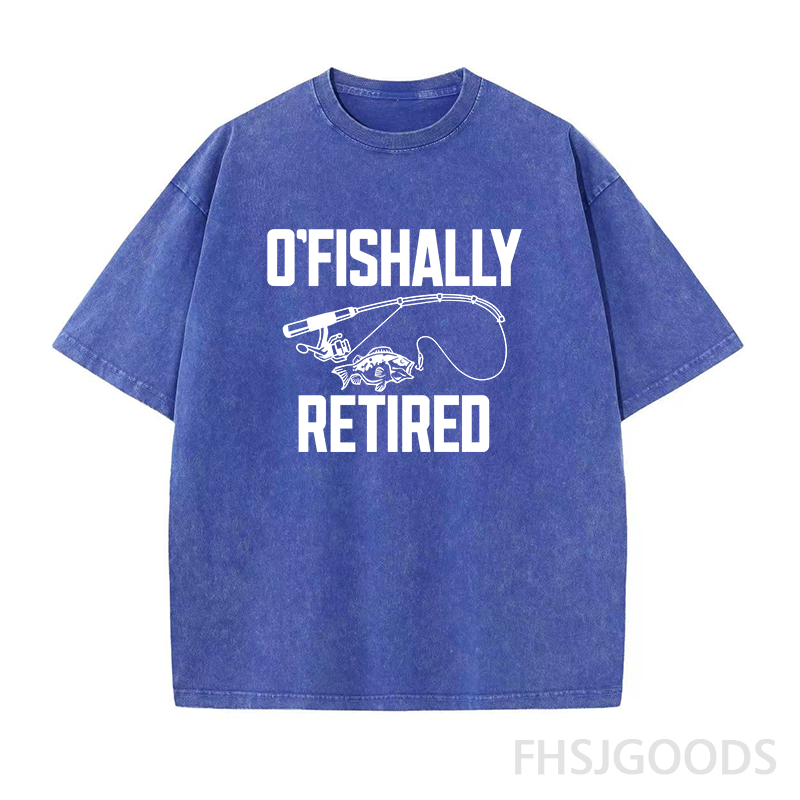 O'fishally Retired Unisex Distressed T-Shirt