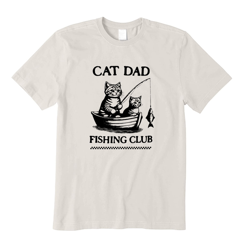 Cat Dad Fishing Club T-Shirt