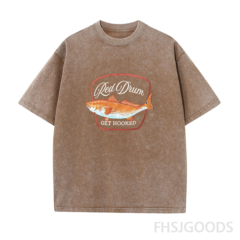 Red Drum Get Hooked Unisex Distressed T-Shirt