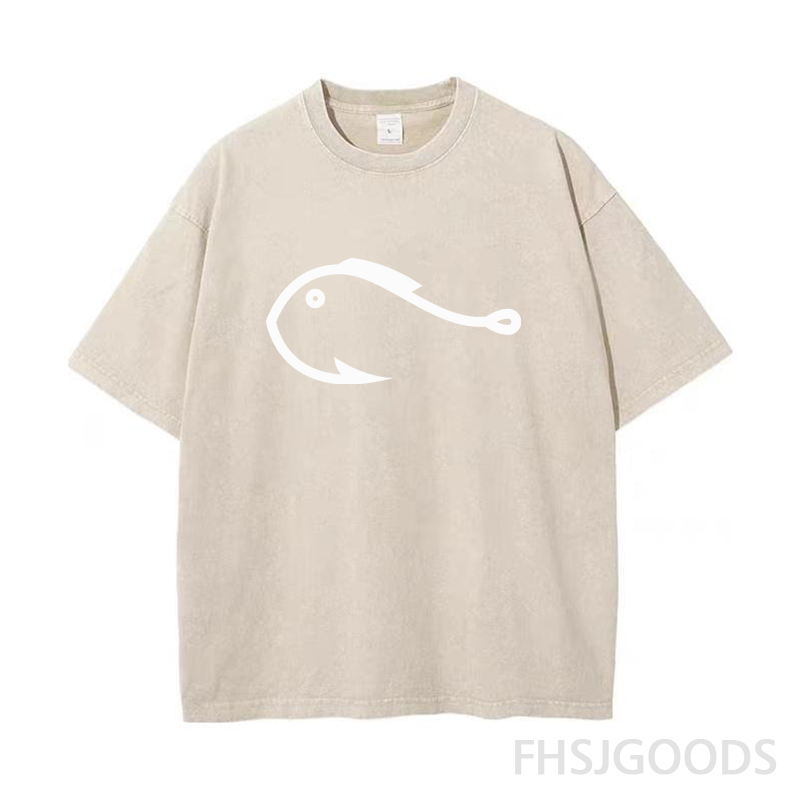 Fishing Hook Unisex Distressed T-Shirt