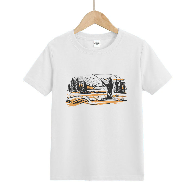 Fishing in The Water Kids T-Shirt