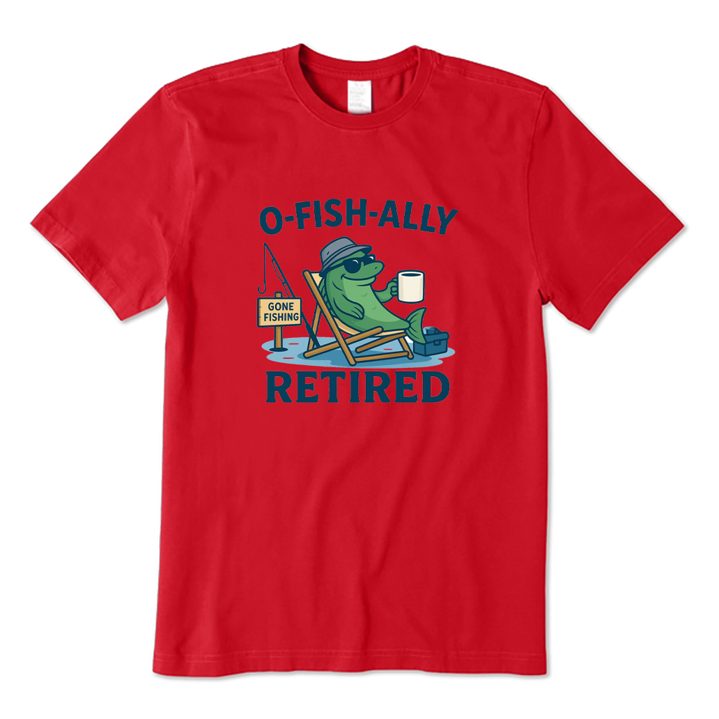Retired Fisherman Coffee T-shirt