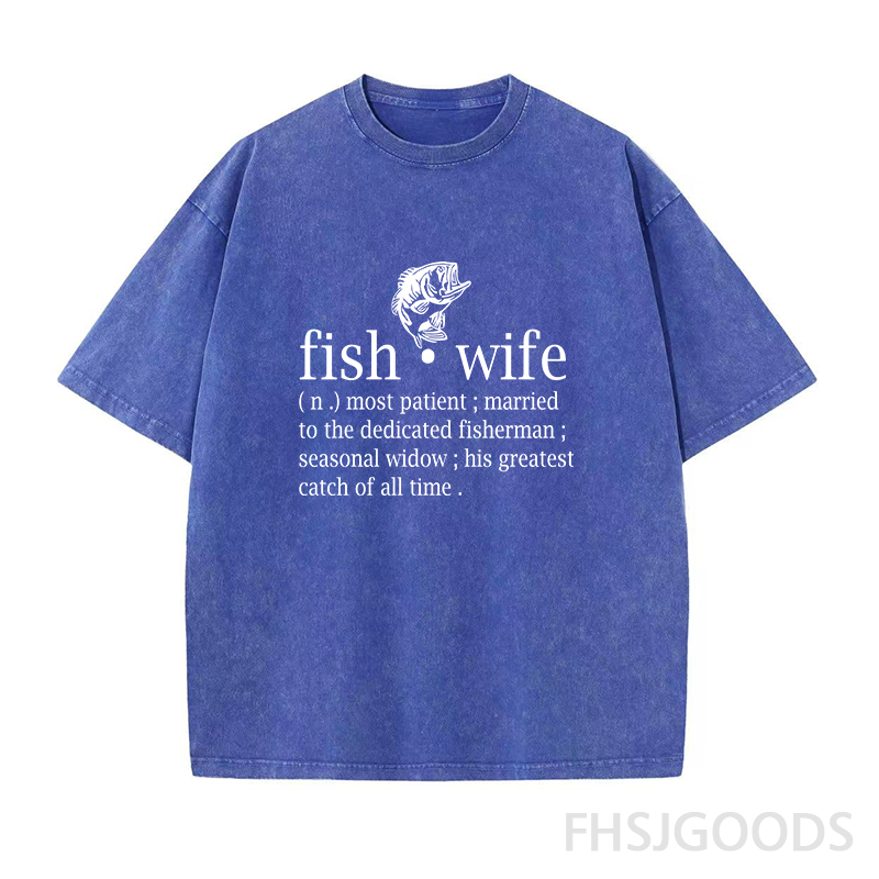 Fish Wife Unisex Distressed T-Shirt