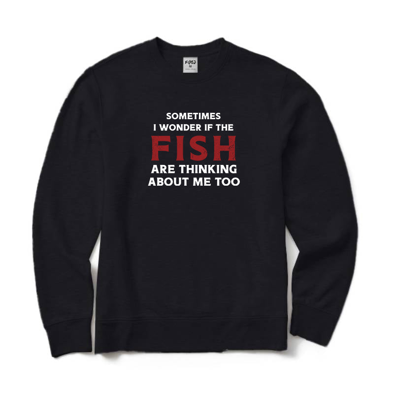 The Fish Are Thinking about Me Crewneck Sweatshirt