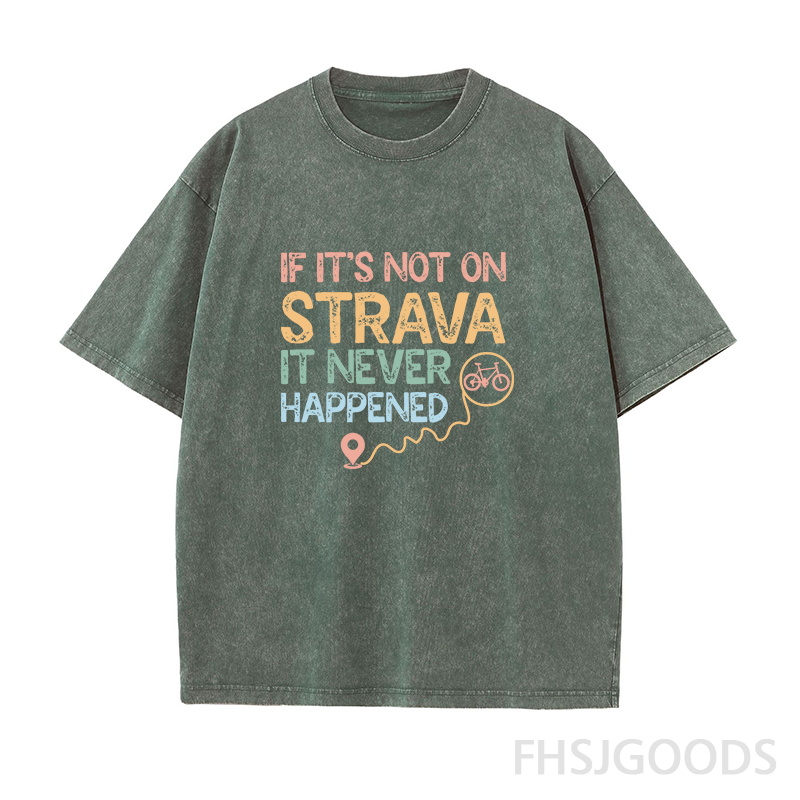 It Never Happened Cycling Unisex Distressed T-Shirt