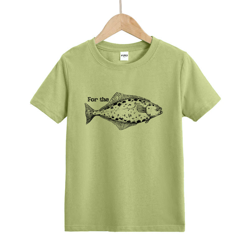 For The Halibut Fish Kids T-Shirt