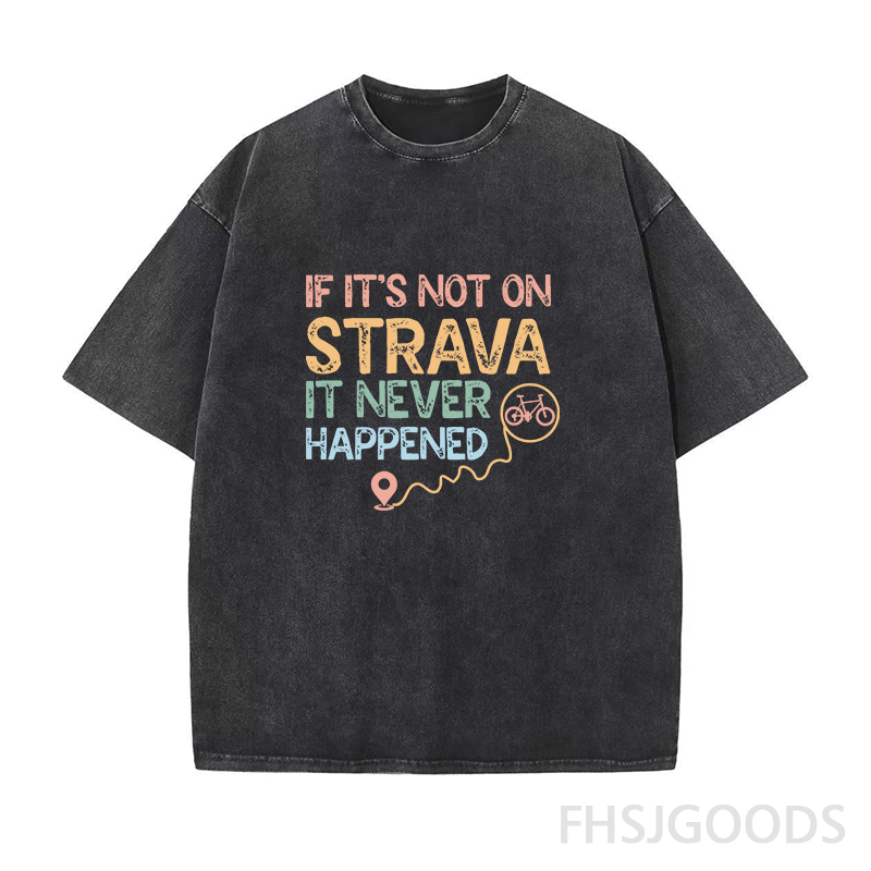 It Never Happened Cycling Unisex Distressed T-Shirt
