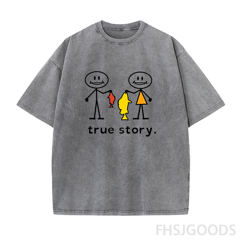 True Story Fishing Unisex Distressed T-Shirt