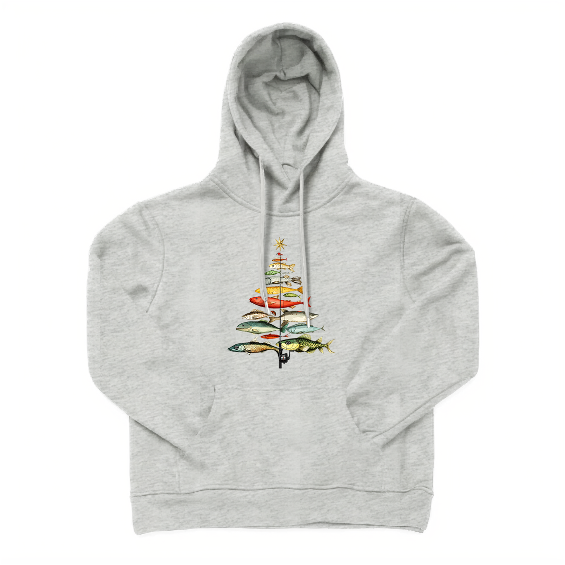 Fishing Christmas Tree Hoodie