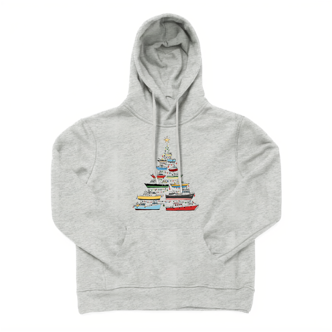 Boating Christmas Tree Hoodie