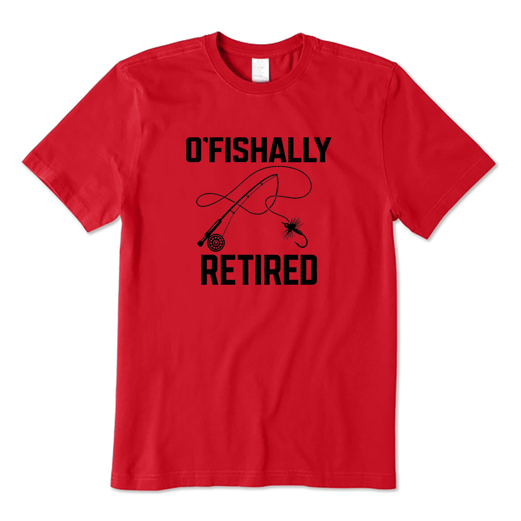 O‘fishally Retired Fly Fishing T-shirt