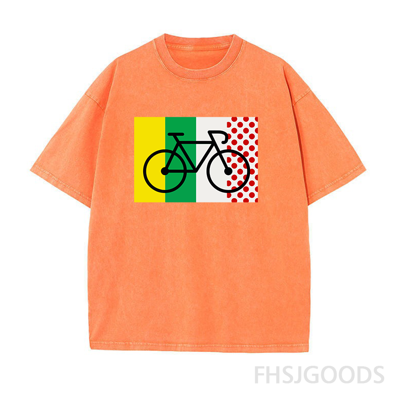 Tour De France Cycling Unisex Distressed T-Shirt
