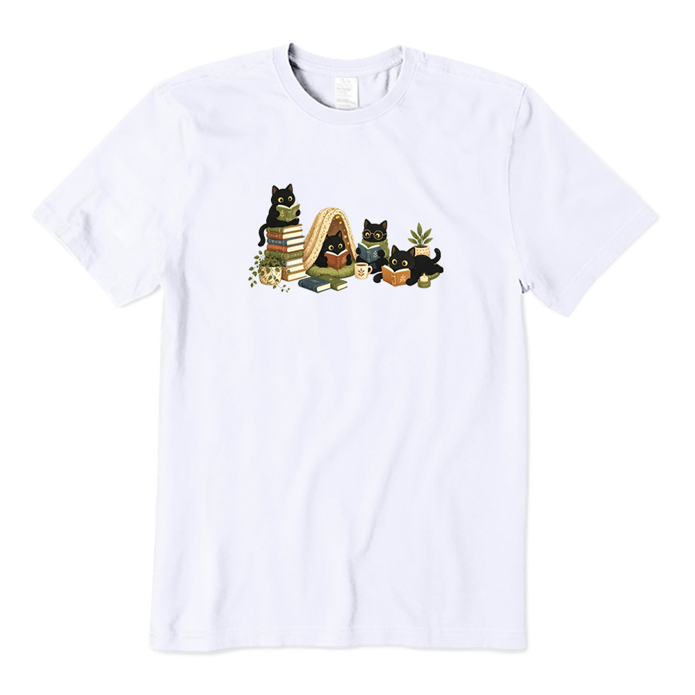 Reading Black Cats T-shirt