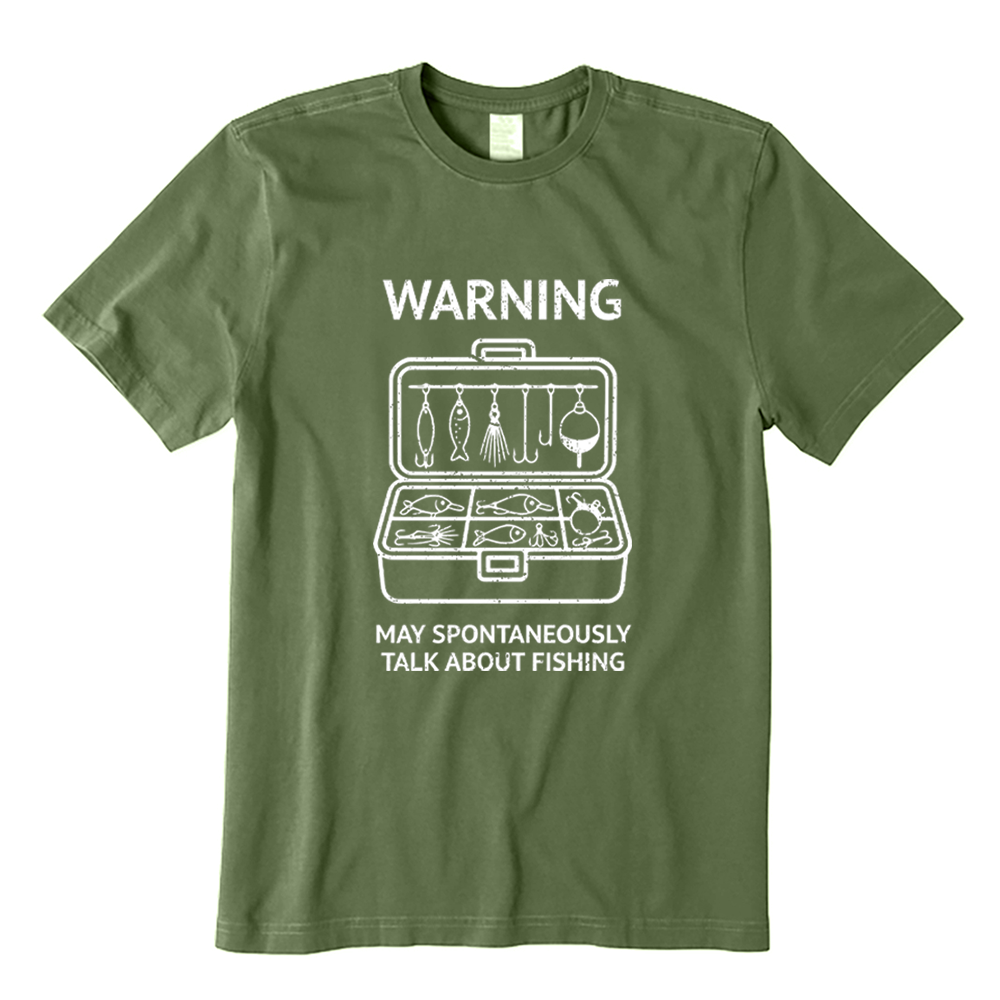 Warning May Talk About Fishing T-Shirt