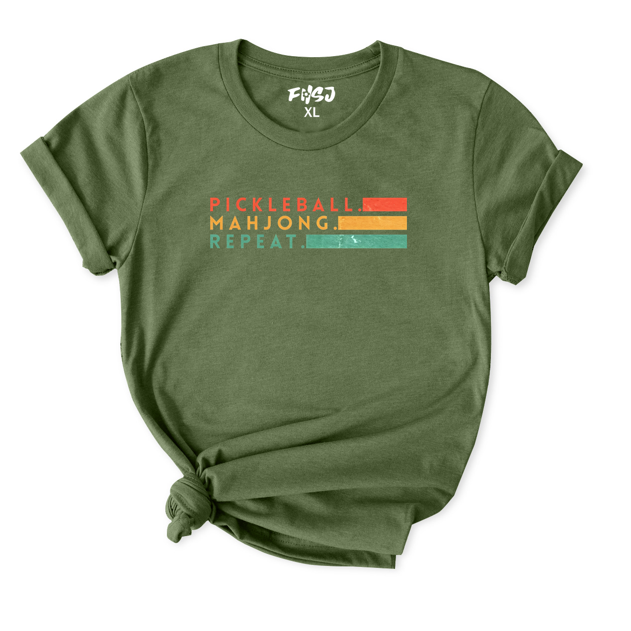 Pickleball Mahjong Repeat T-Shirt for Women