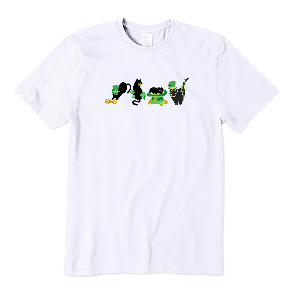 Cat Shamrocks T-shirt