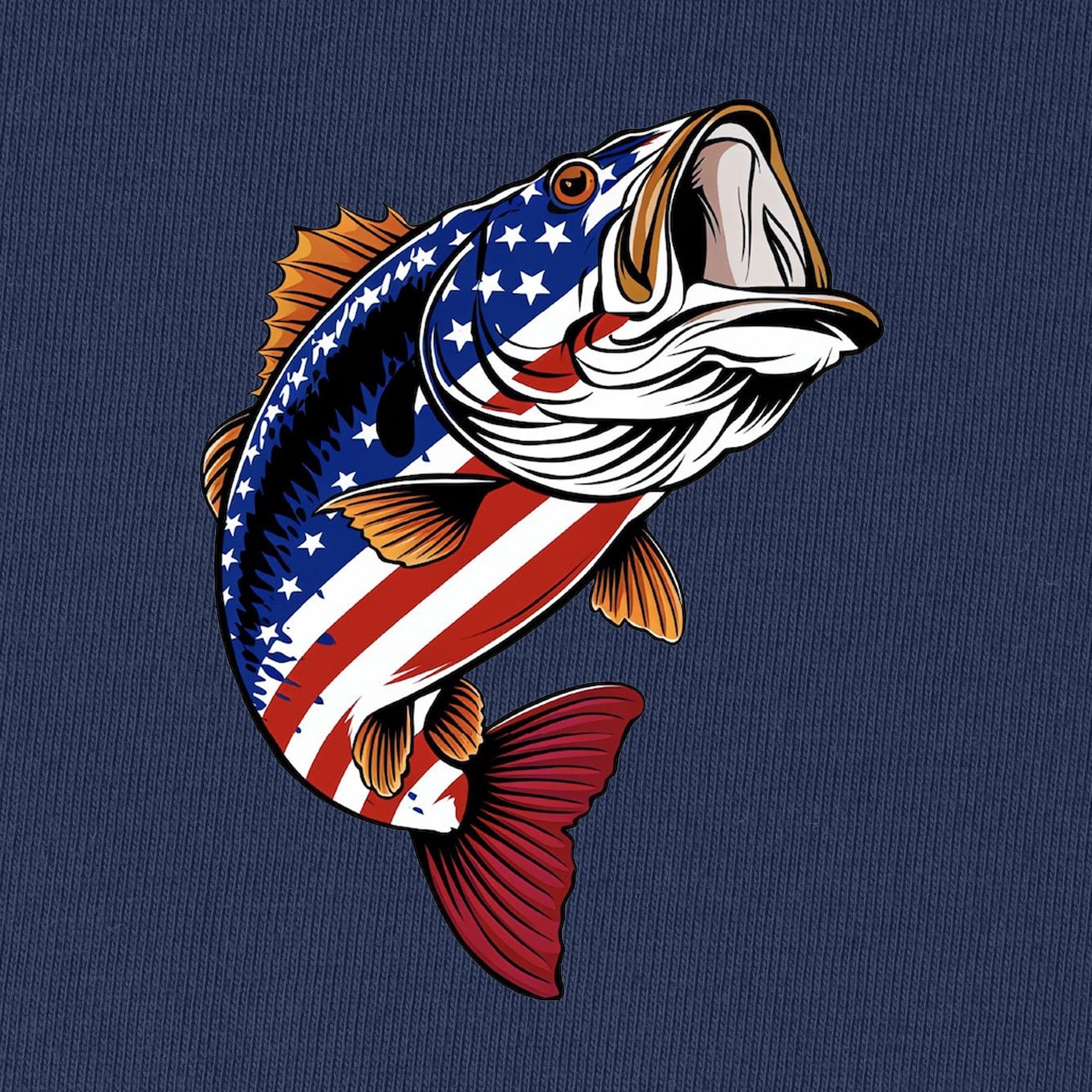 American Flag Bass T-Shirt for Women