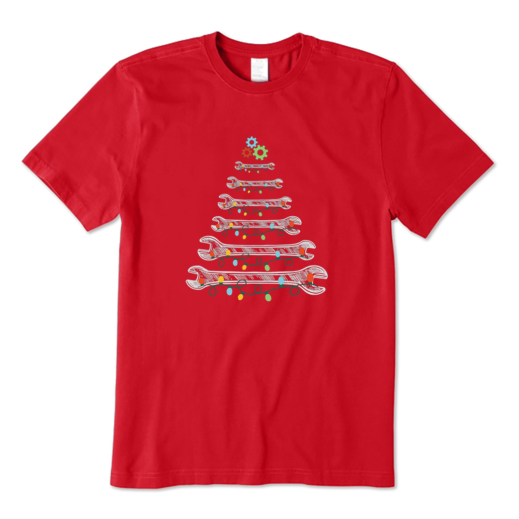 Wrench Christmas Tree T-Shirt