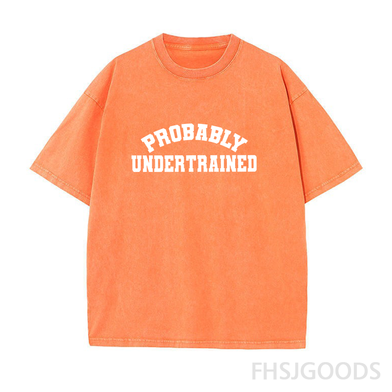 Probably Undertrained Running Unisex Distressed T-Shirt