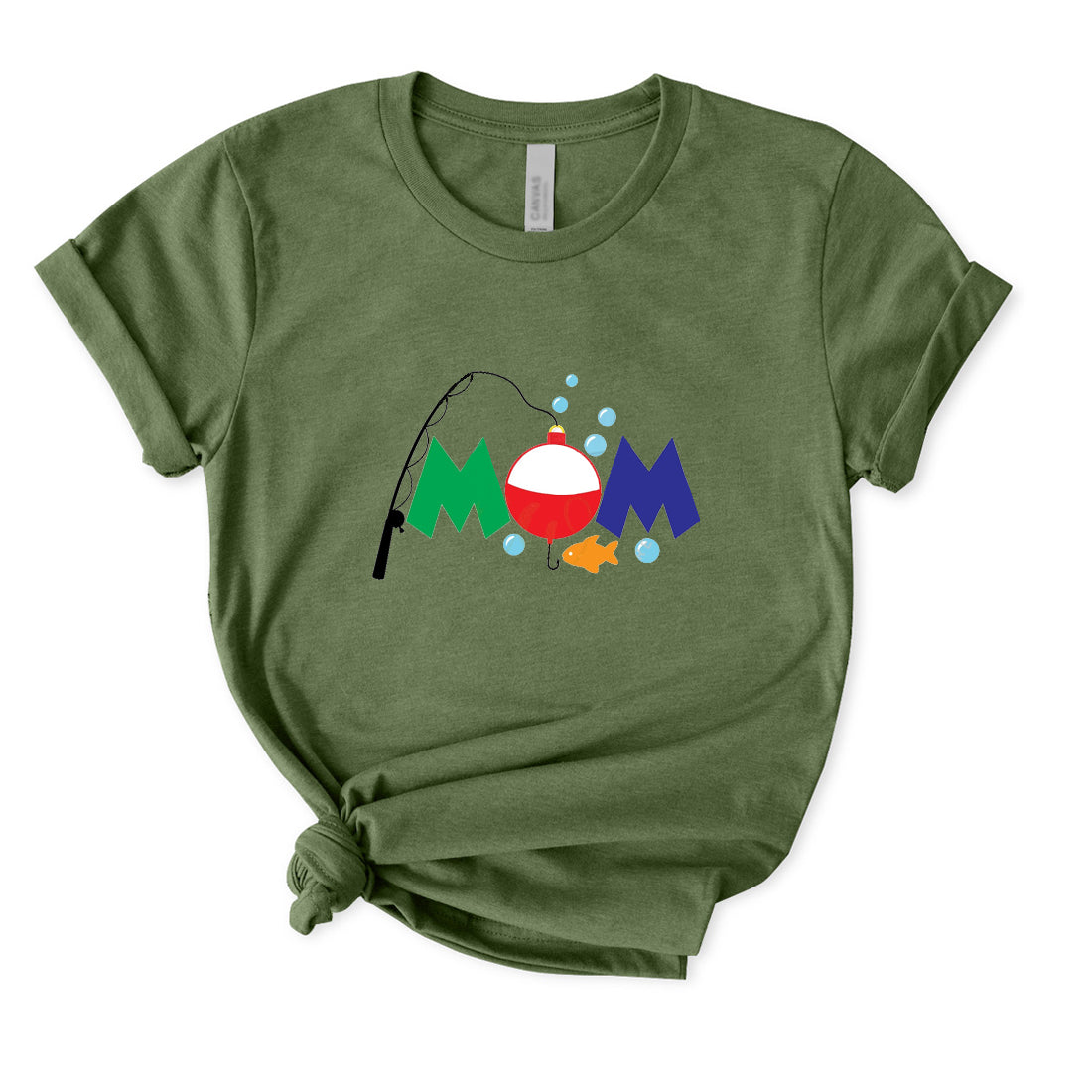 Cute Fishing Mom T-Shirt for Women