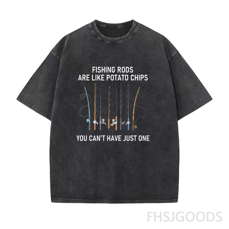 You Can't Have Just One Fishing Rod Unisex Distressed T-Shirt